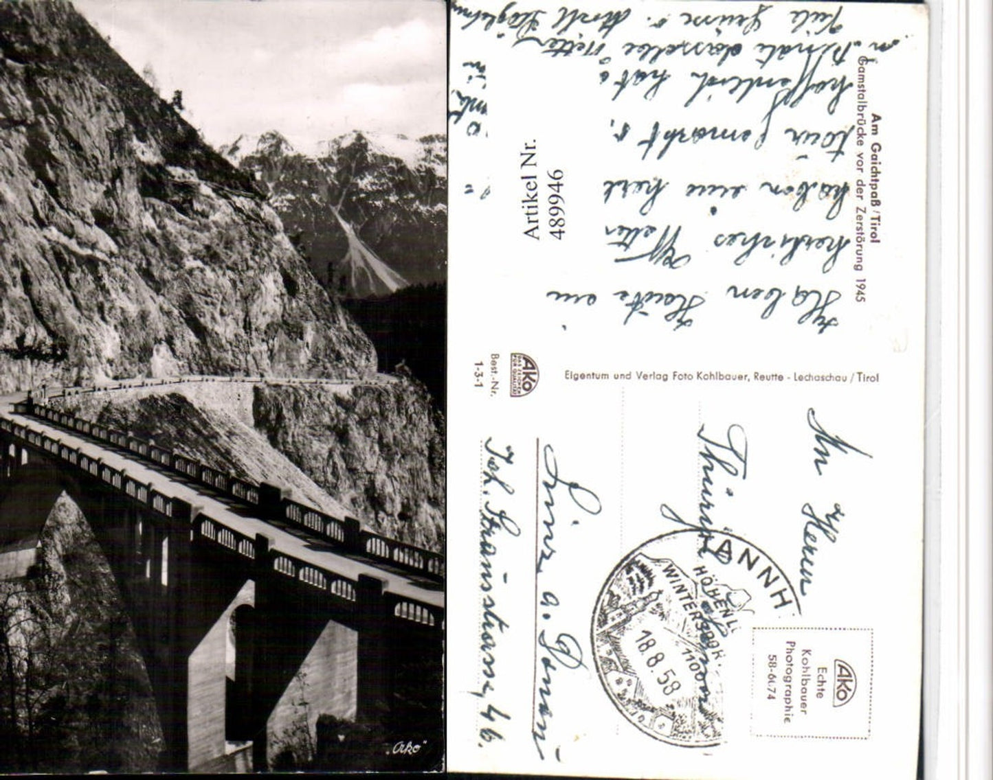 Alte Ansichtskarte – Old Postcard