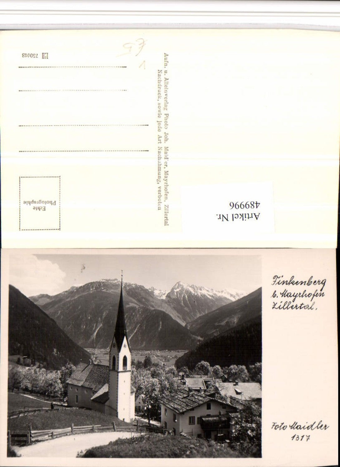 Alte Ansichtskarte – Old Postcard