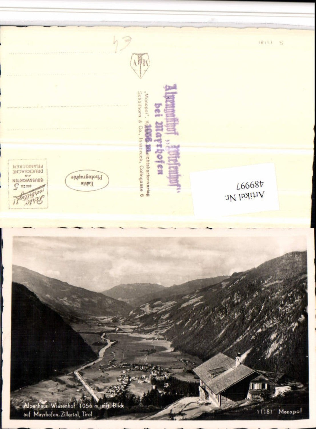 Alte Ansichtskarte – Old Postcard