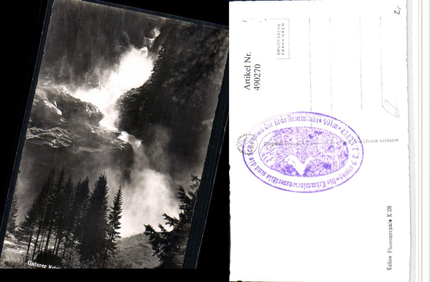 490270,Unterer Krimmler Wasserfall b. Krimml