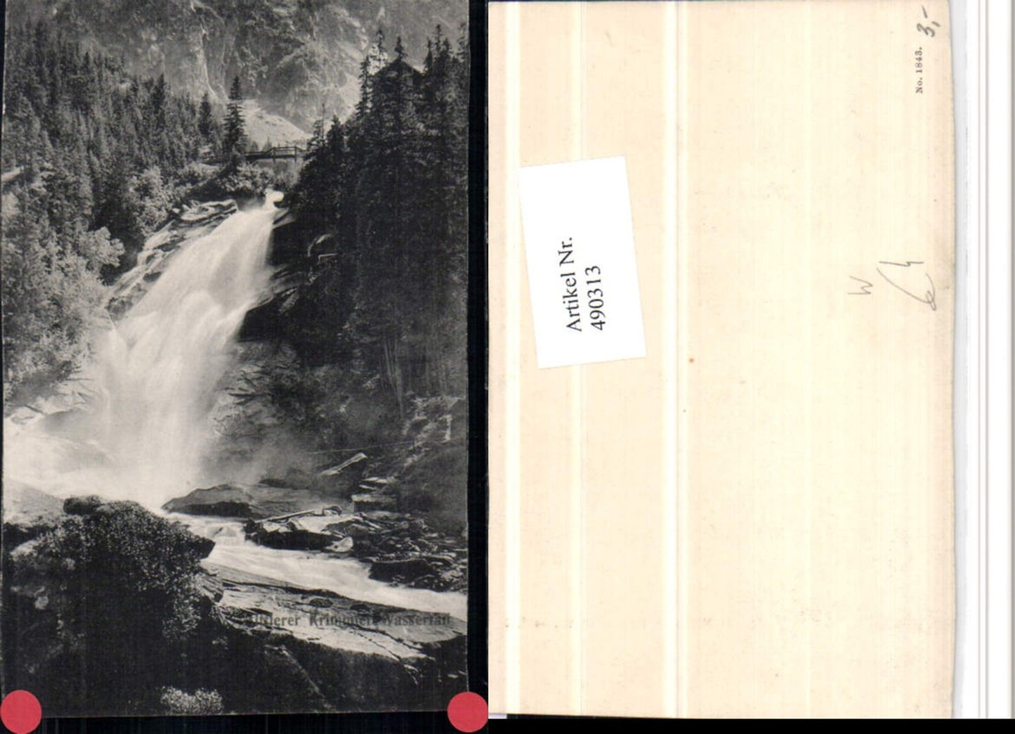 490313,Mittlerer Krimmler Wasserfall b. Krimml