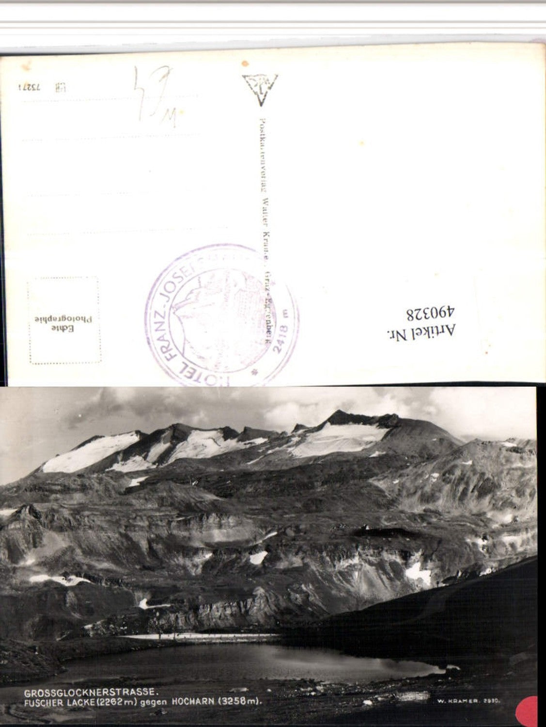 490328,Großglocknerstraße Fuscher Lacke b. Fusch Bergkulisse