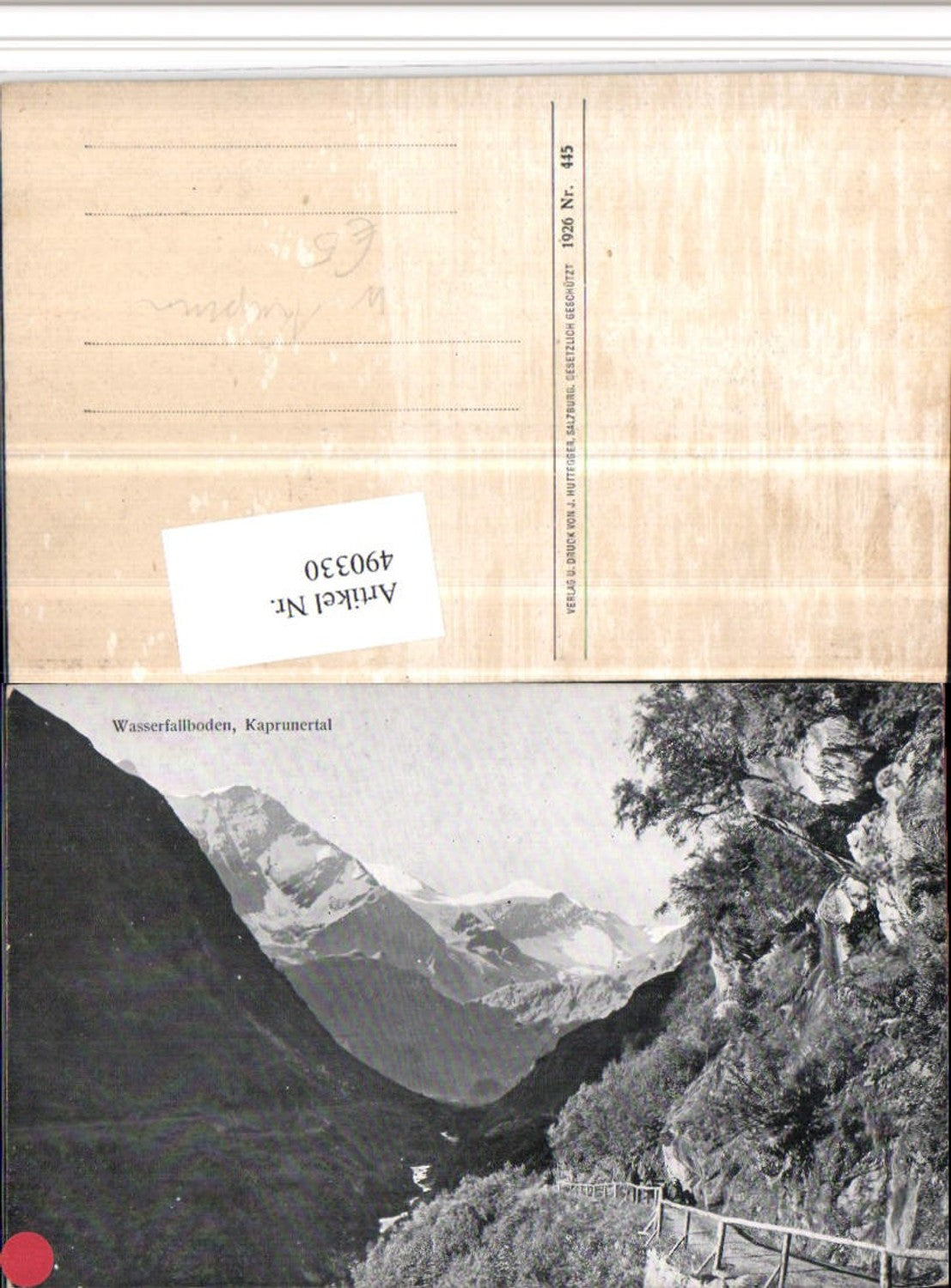 490330,Wasserfalboden im Kaprunertal b. Kaprun Bergkulisse