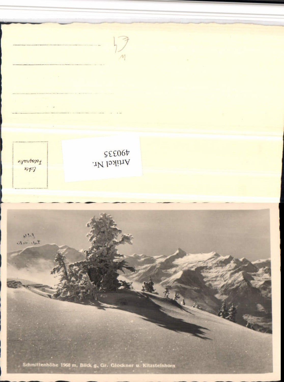 490335,Schmittenhöhe b. Zell am See geg. Großglockner Bergkulisse