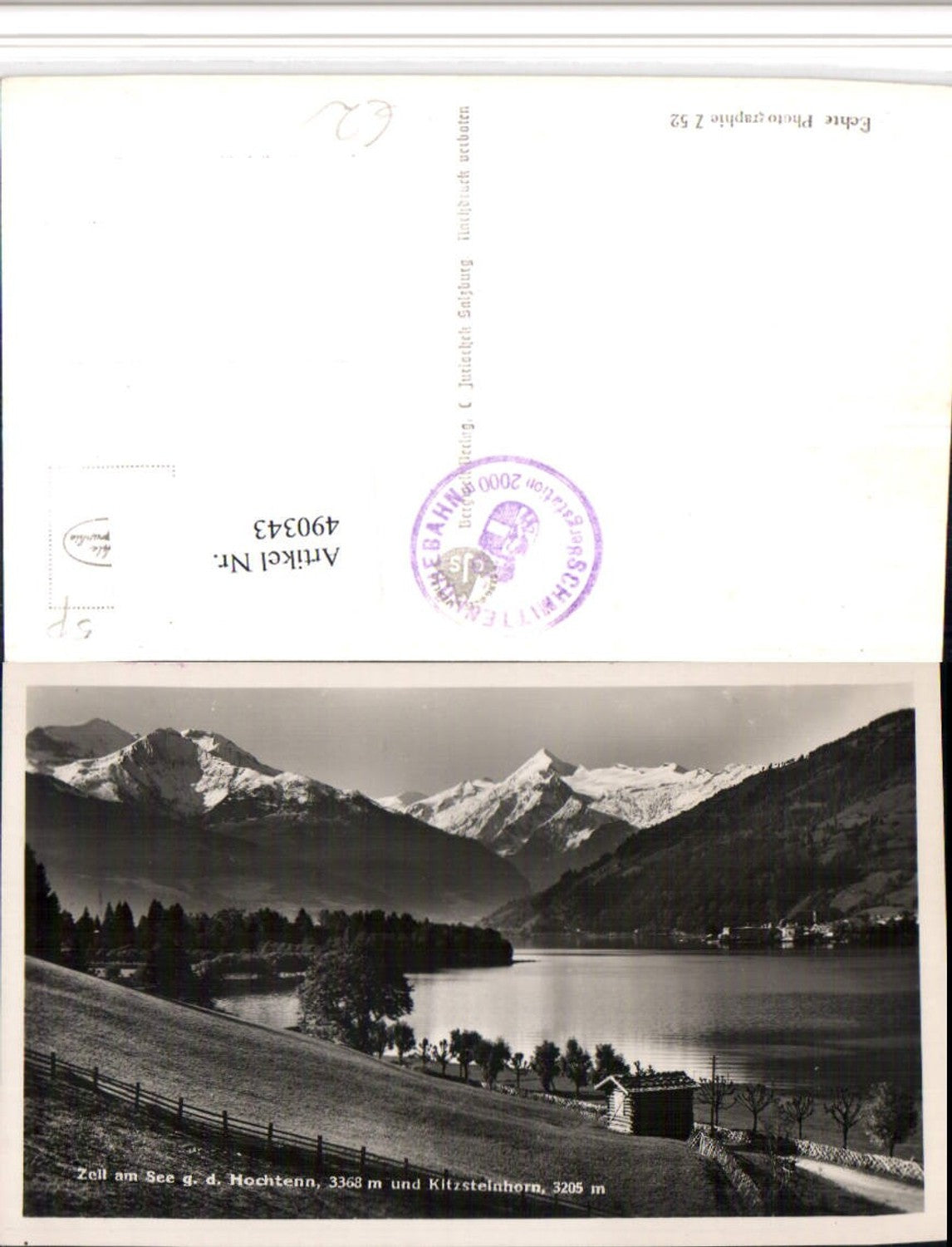 490343,Zell am See Teilansicht geg. Hochtenn Bergkulisse