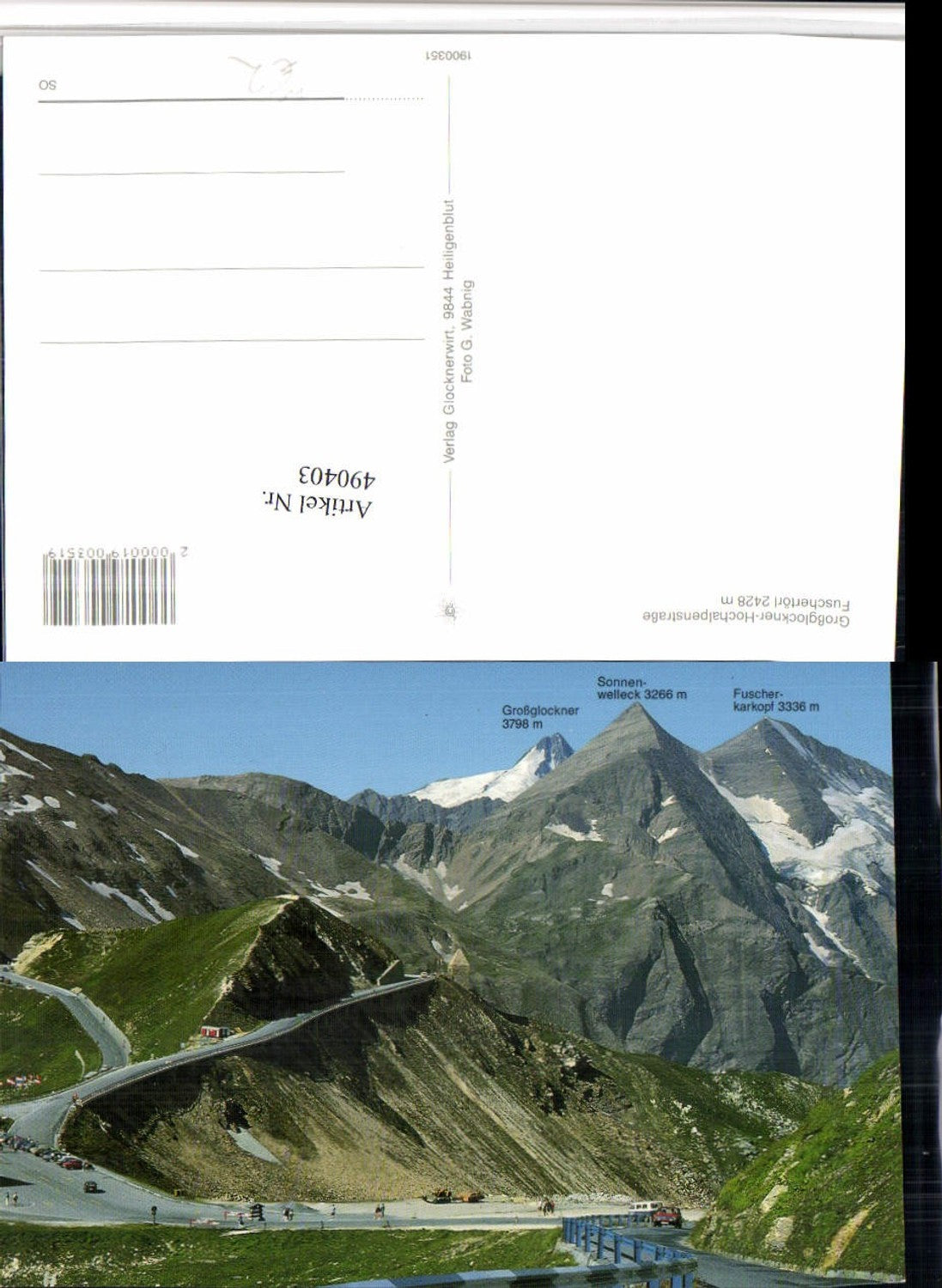 490403,Großglockner Hochalpenstraße Fuschertörl b. Fusch Bergkulisse