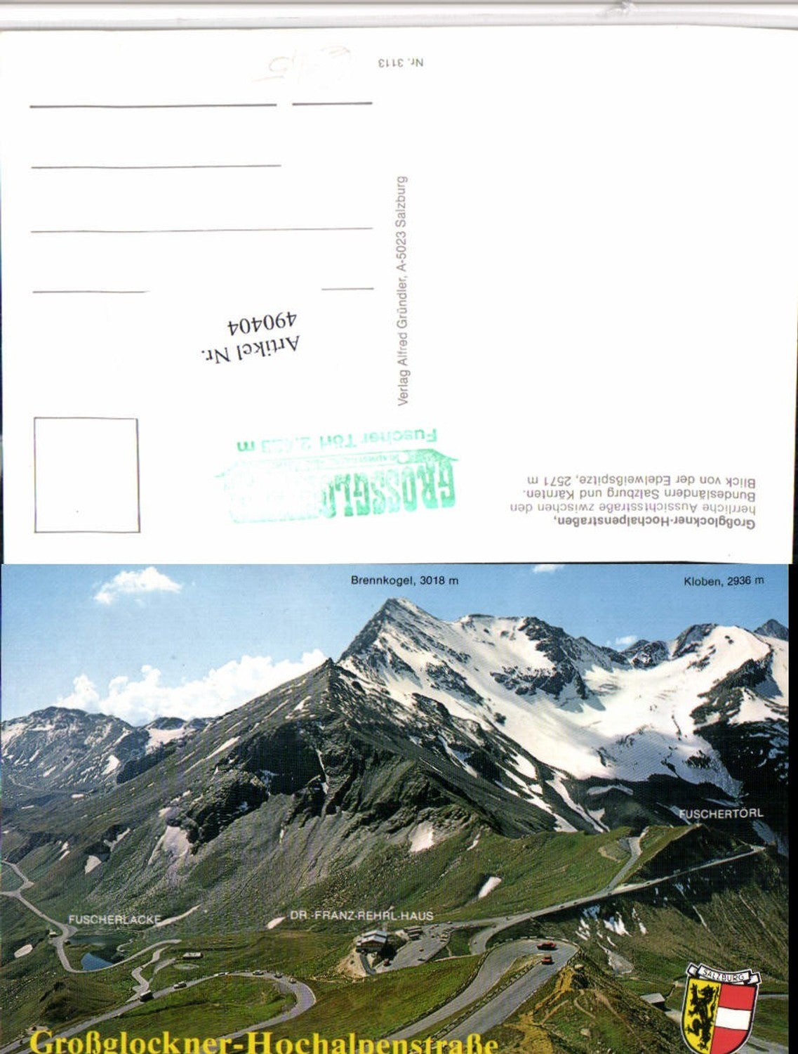 490404,Großglockner Hochalpenstraße b. Fusch Bergkulisse