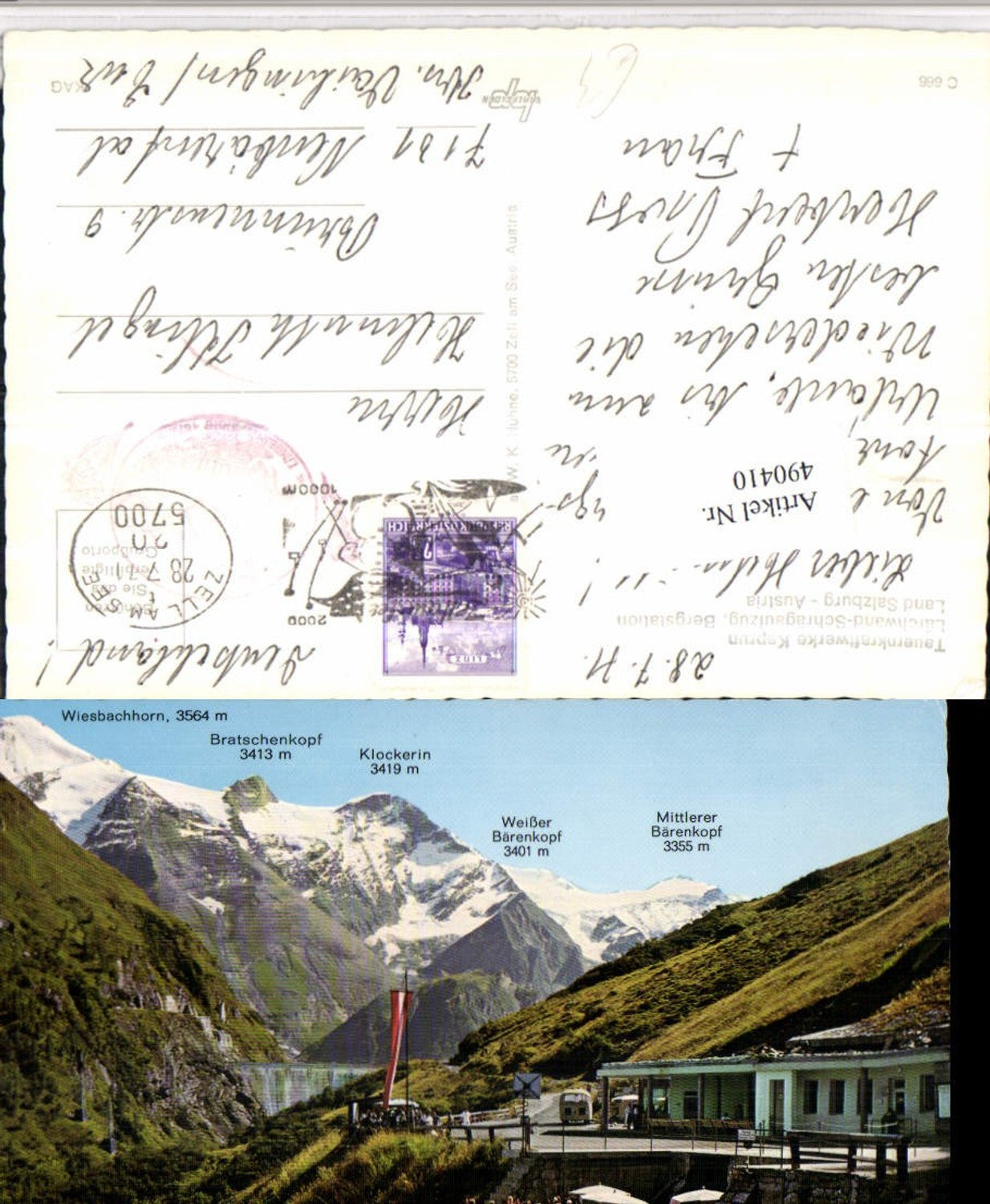 490410,Tauernkraftwerk Kaprun Lärchwand-Schrägaufzug Bergkulisse