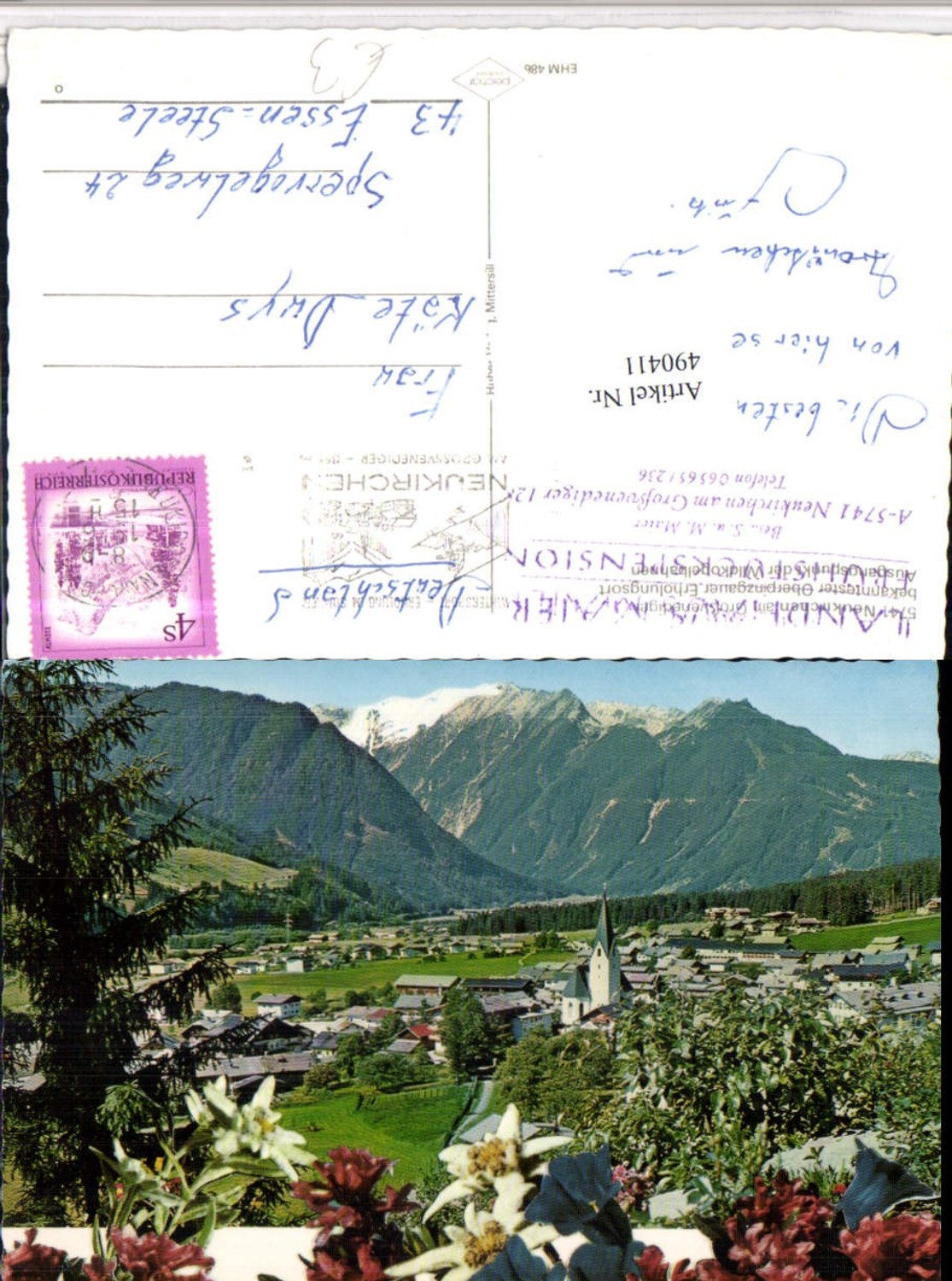 490411,Neukirchen am Großvenediger Totale Bergkulisse