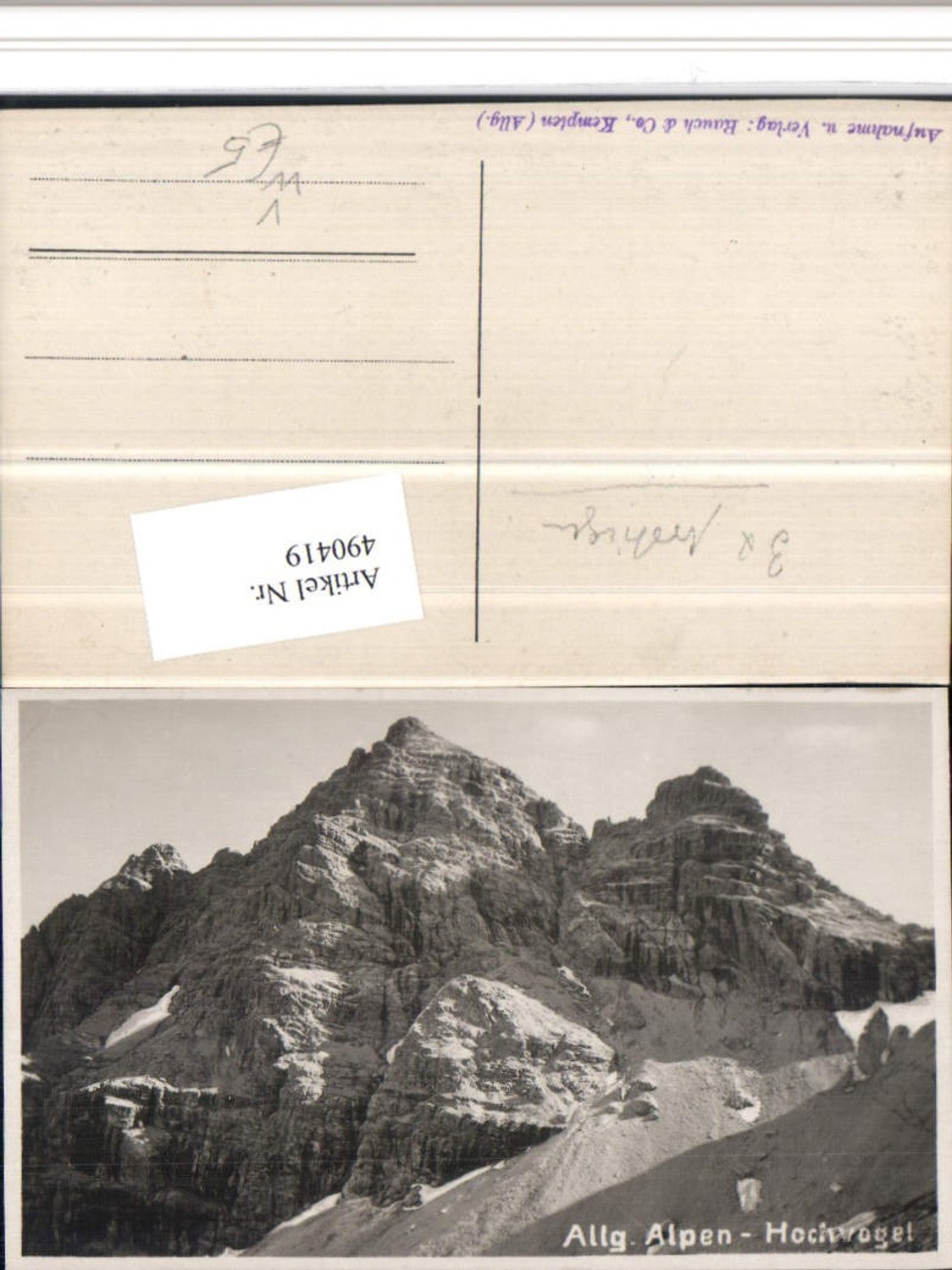 490419,Hochvogel b. Bad Hindelang Bergkulisse pub Rauch & Co