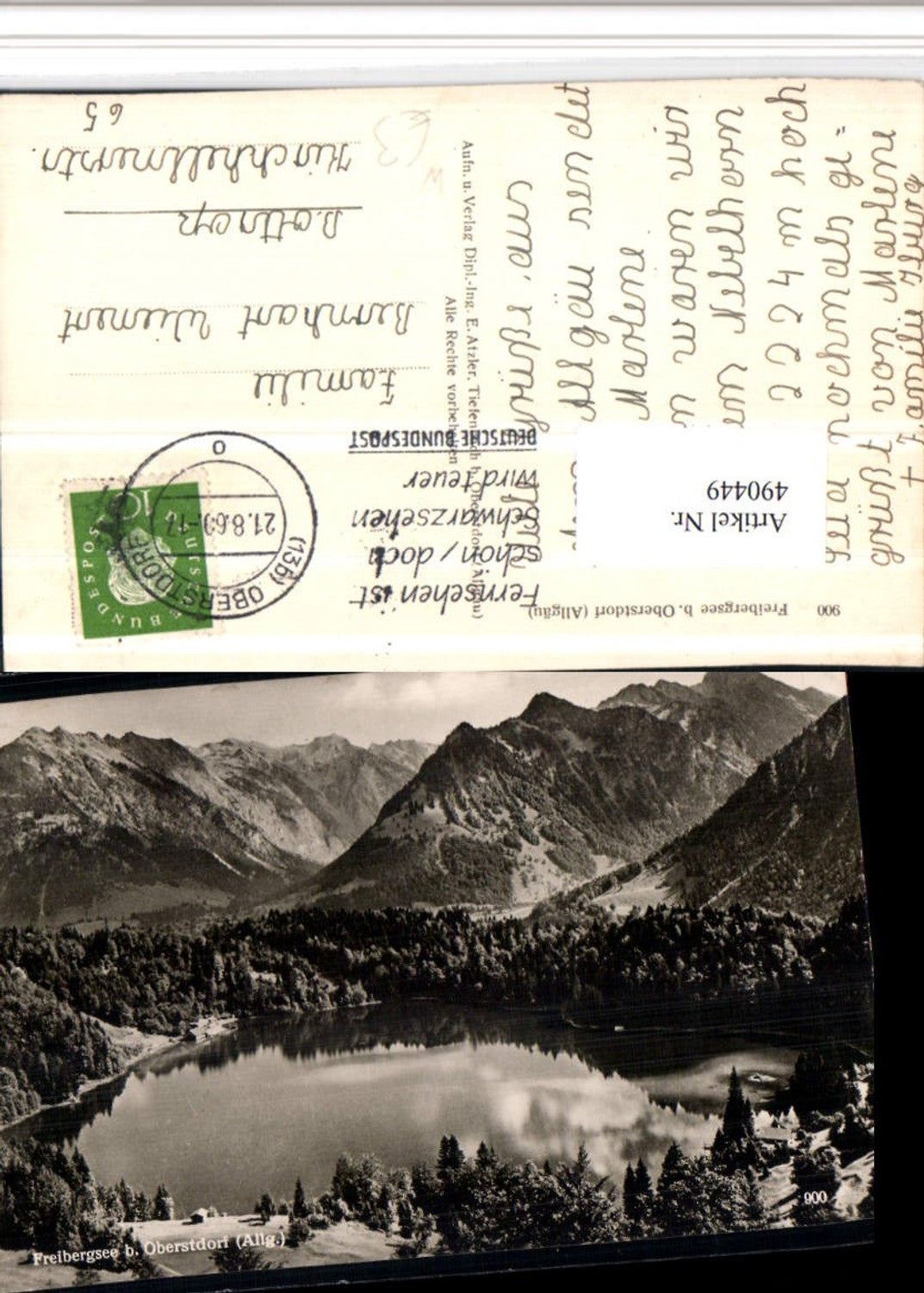 490449,Freibergsee See b. Oberstdorf Bergkulisse