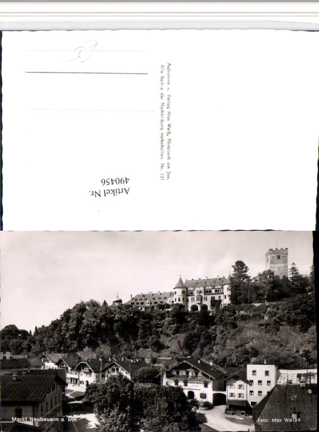 490456,Neubeuern am Inn Teilansicht m. Schloss