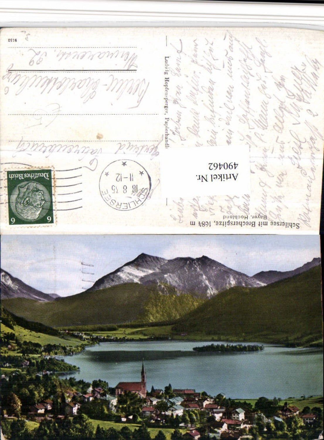 490462,Schliersee Totale m. Brecherspitze Bergkulisse
