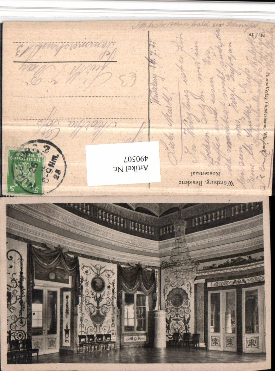 490507,Würzburg Residenz Konzertsaal Innenansicht