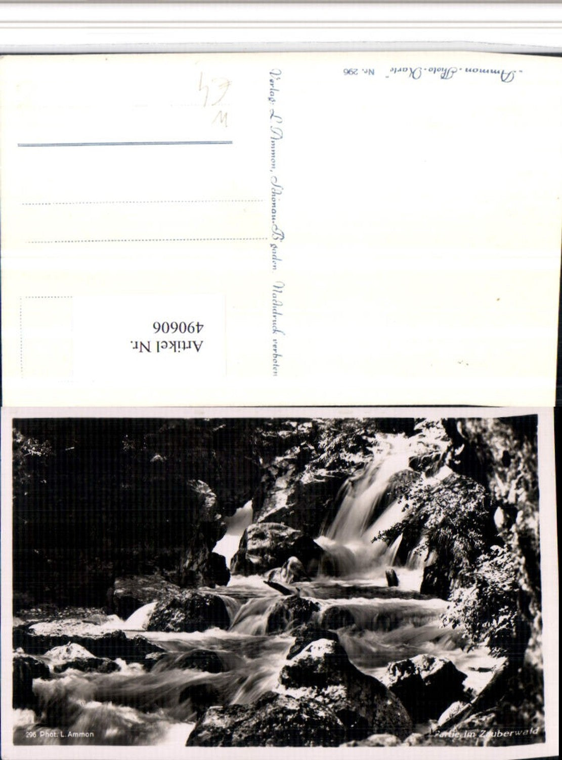 490606, Enchanted Forest area near Ramsau, Berchtesgaden Waterfall