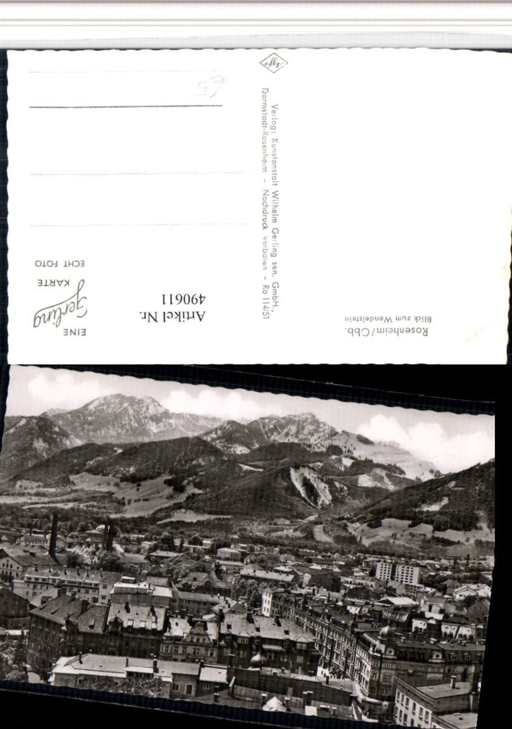 490611,Rosenheim Totale m. Wendelstein Bergkulisse