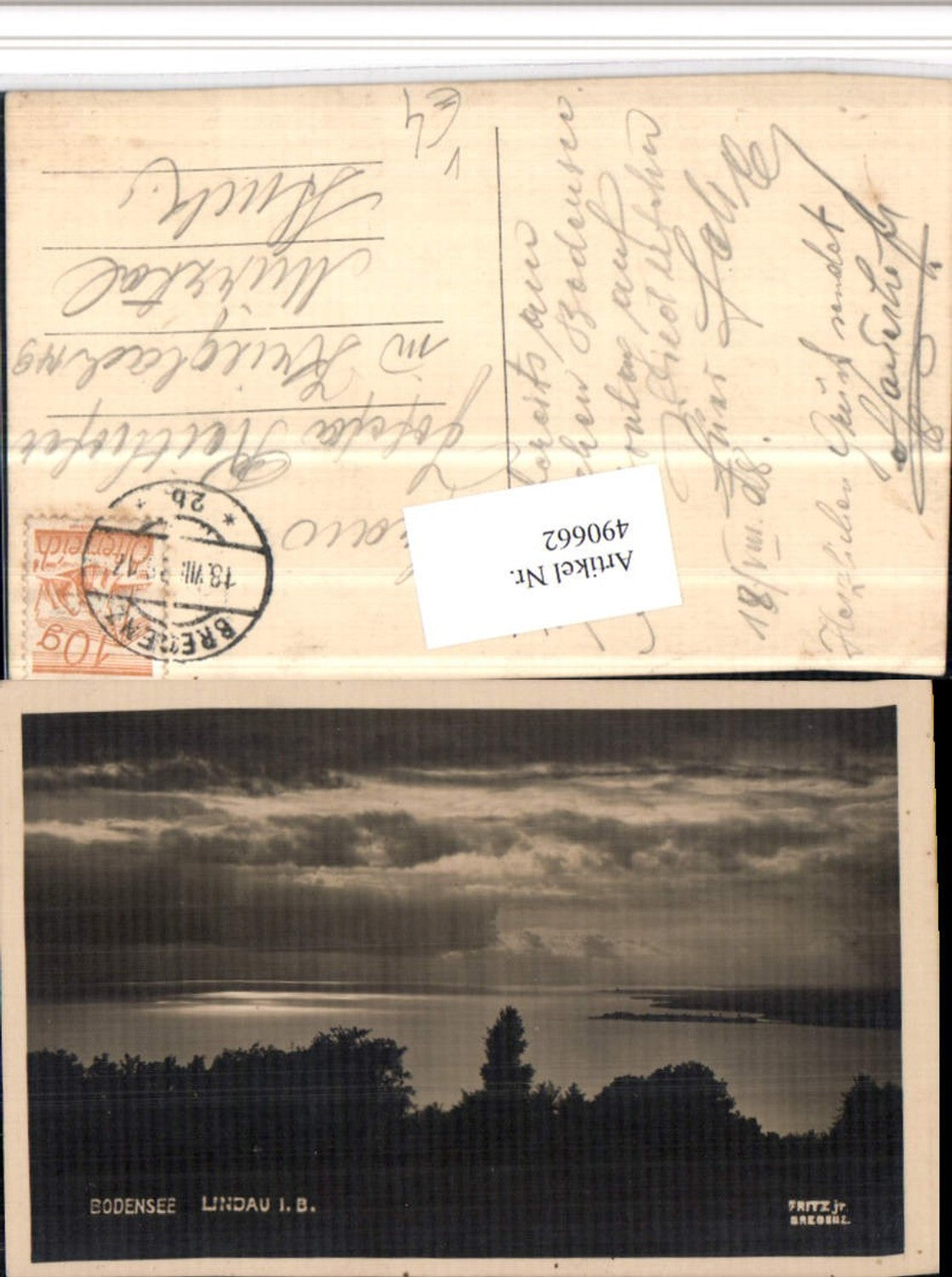 490662,Bodensee Blick auf Lindau pub Fritz jr. Bregenz
