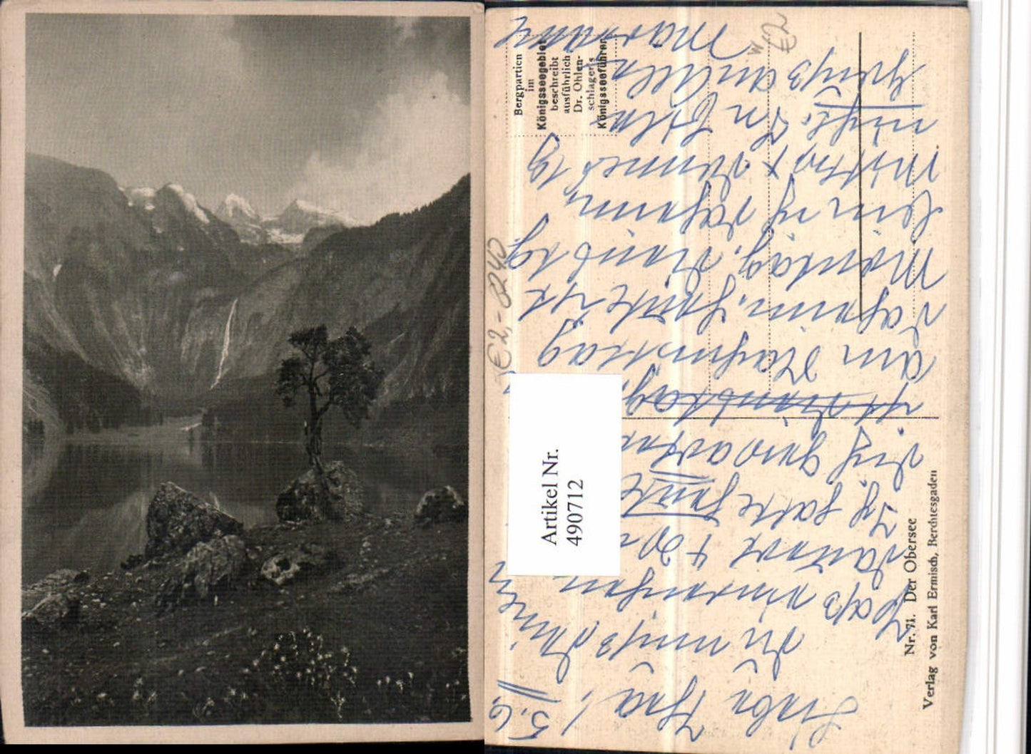 490712,Obersee See b. Berchtesgaden Bergkulisse