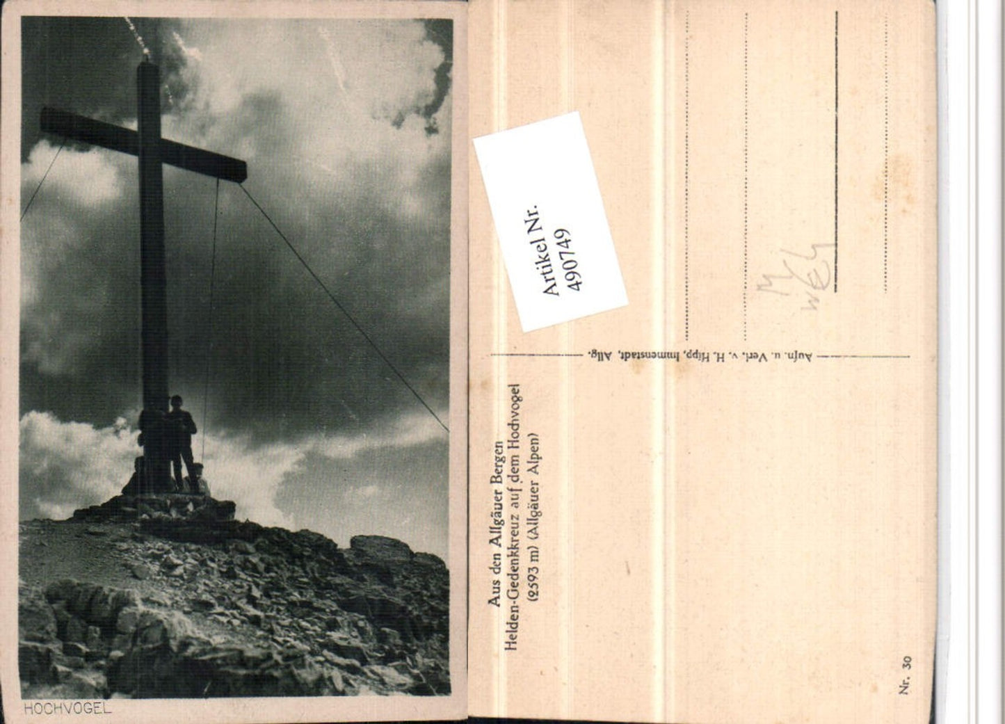 490749,Hochvogel b. Bad Hindelang Helden-Gedenkkreuz Kreuz