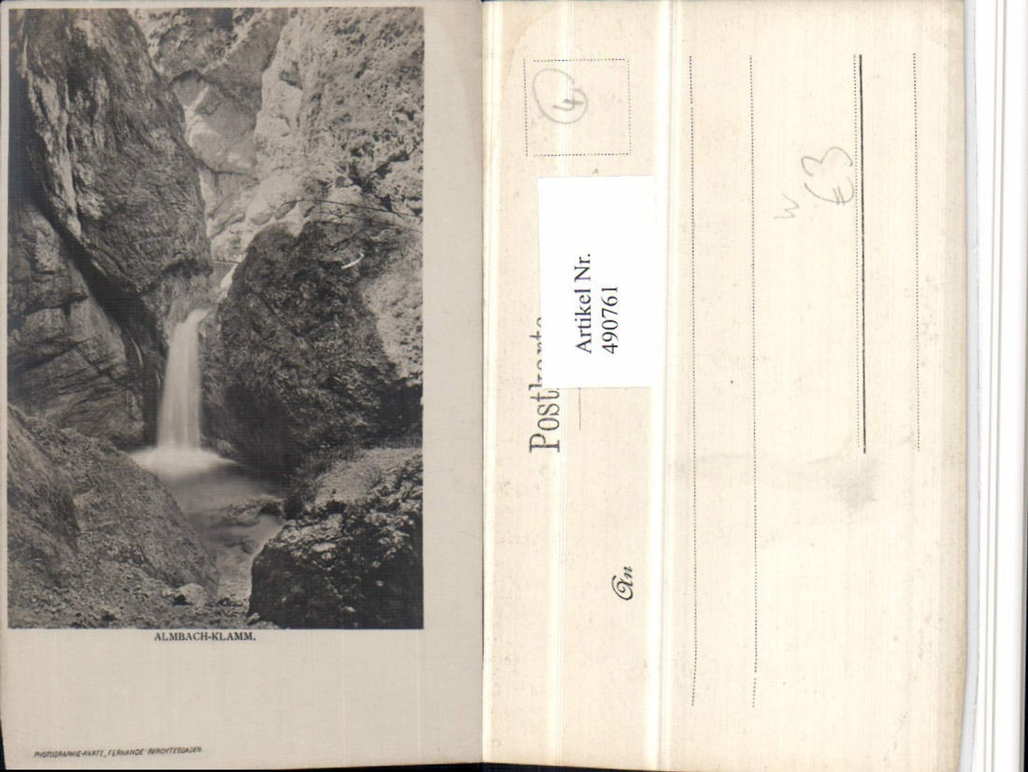 490761,Almbachklamm Klamm b. Berchtesgaden Wasserfall