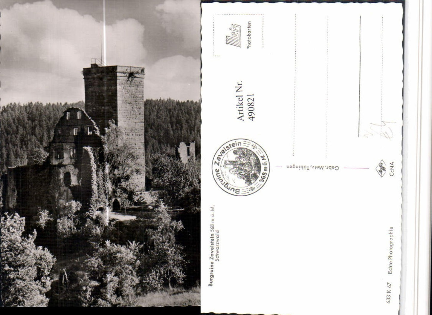 490821,Burgruine Ruine Zavelstein im Schwarzwald