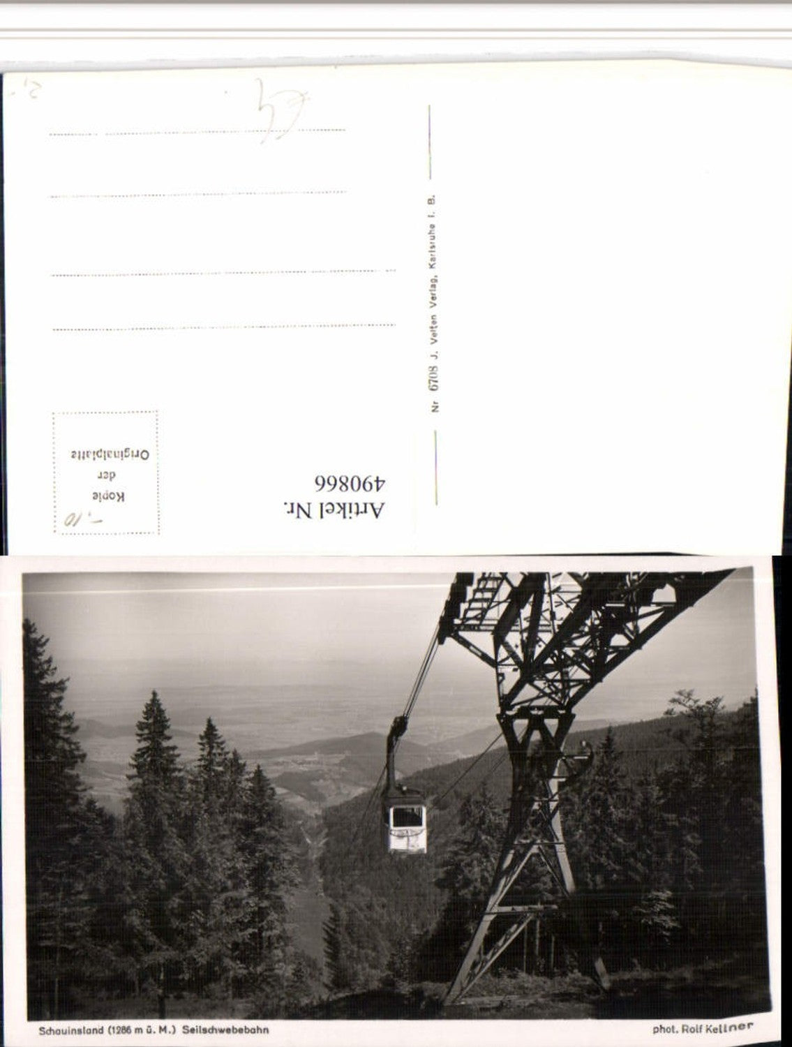 490866,Schauinsland Seilbahn b. Freiburg