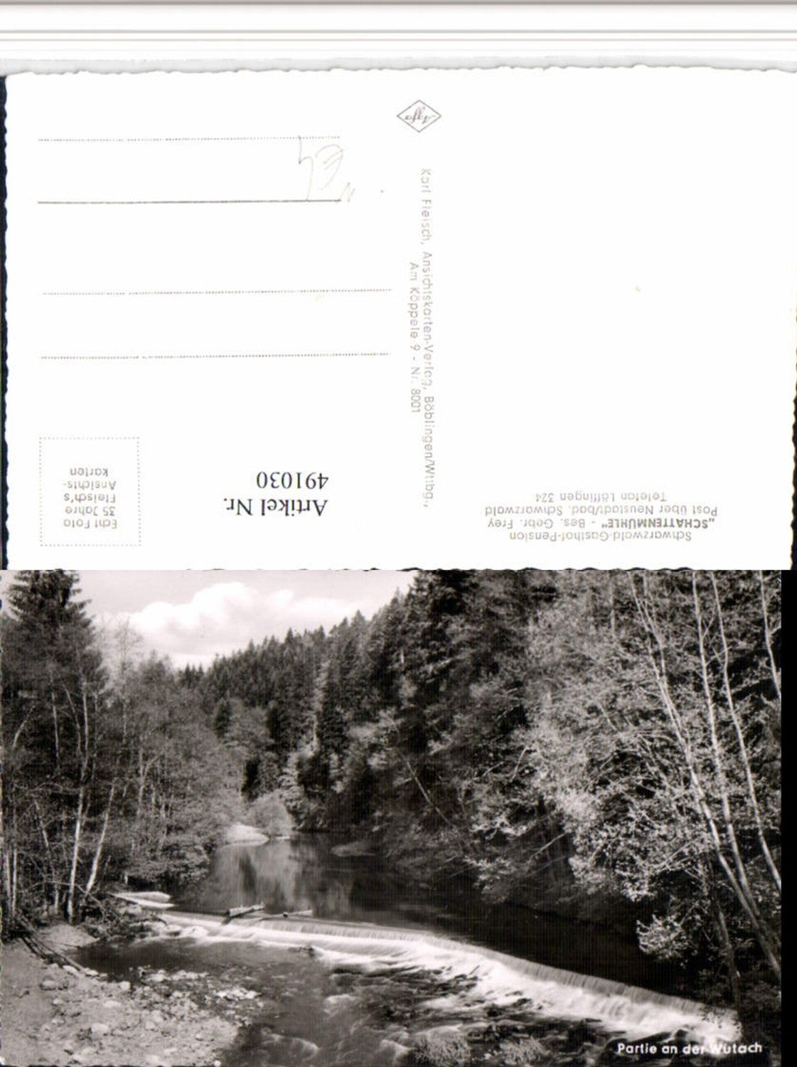 491030, lot on d. Wutach river weir