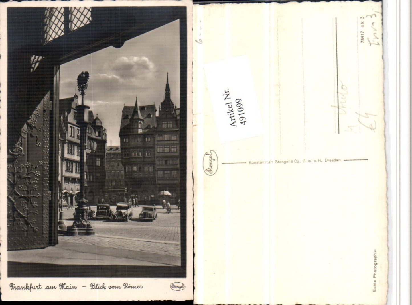 491099,Frankfurt am Main Blick vom Römer Auto pub Stengel & Co