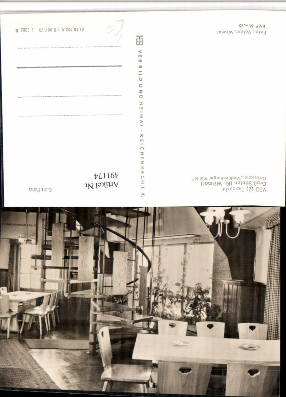 491174,Groß Stieten Gaststätte Mecklenburger Mühle pub VEB