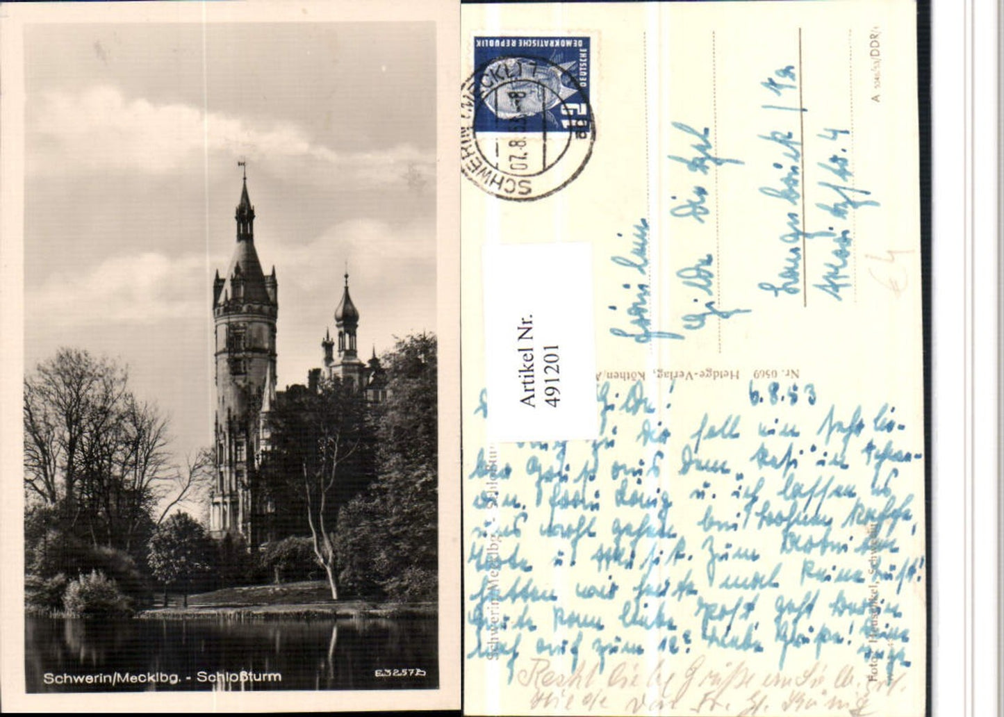 491201,Schwerin Schloss Turm