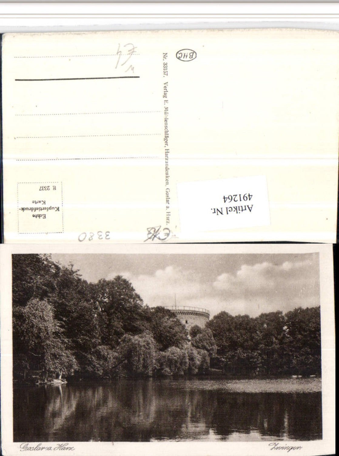 491264,Goslar am Harz Zwinger Turm Teich