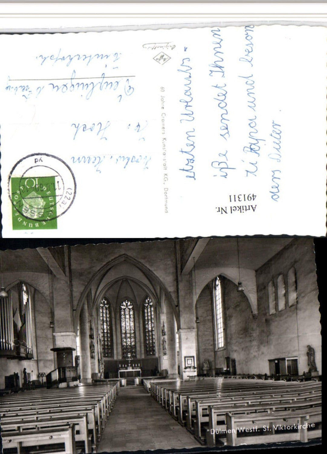 491311,Dülmen St. Viktorkirche Kirche Innenansicht