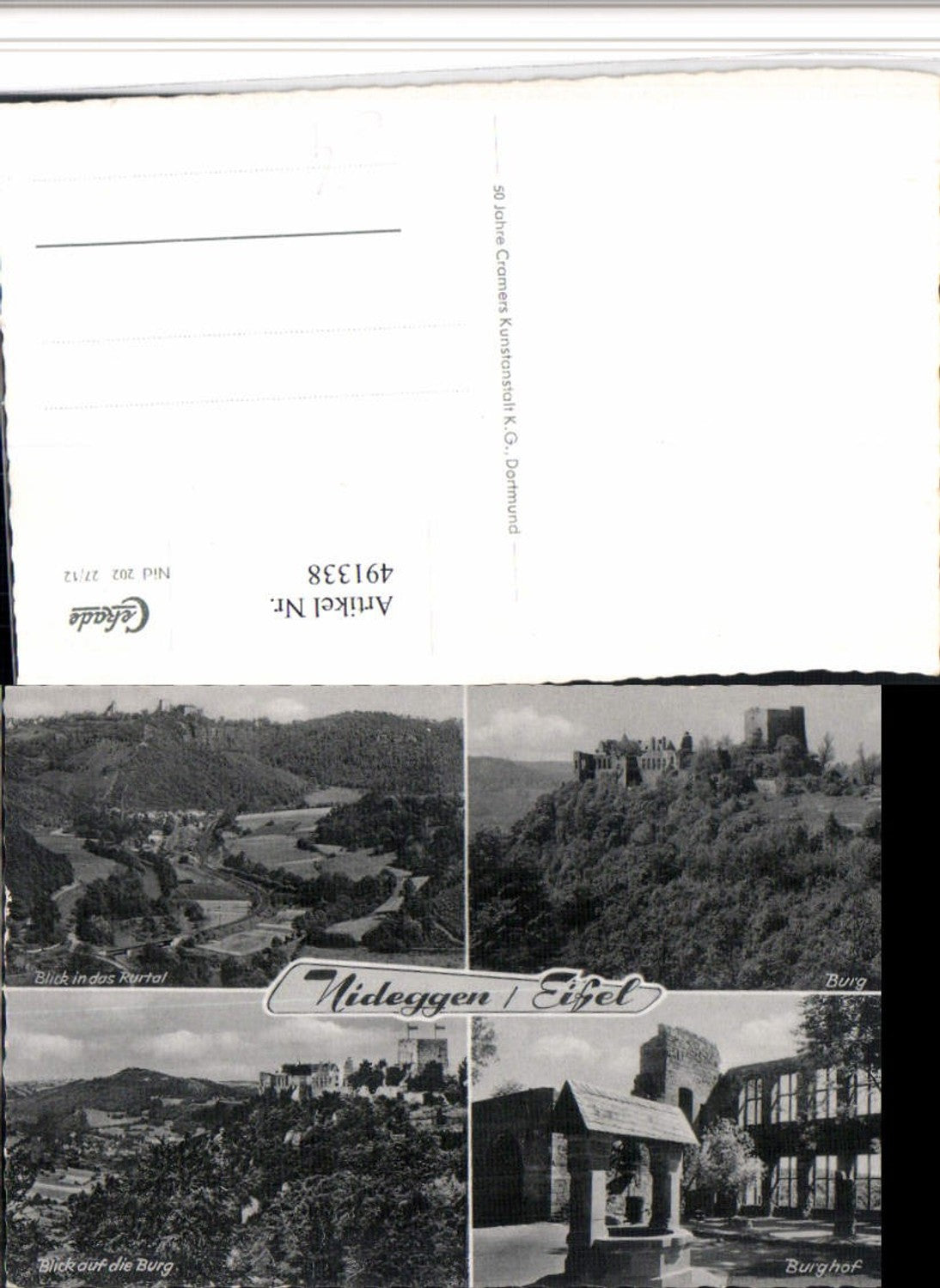 491338,Nideggen in d. Eifel Totale Burg Hof Mehrbildkarte