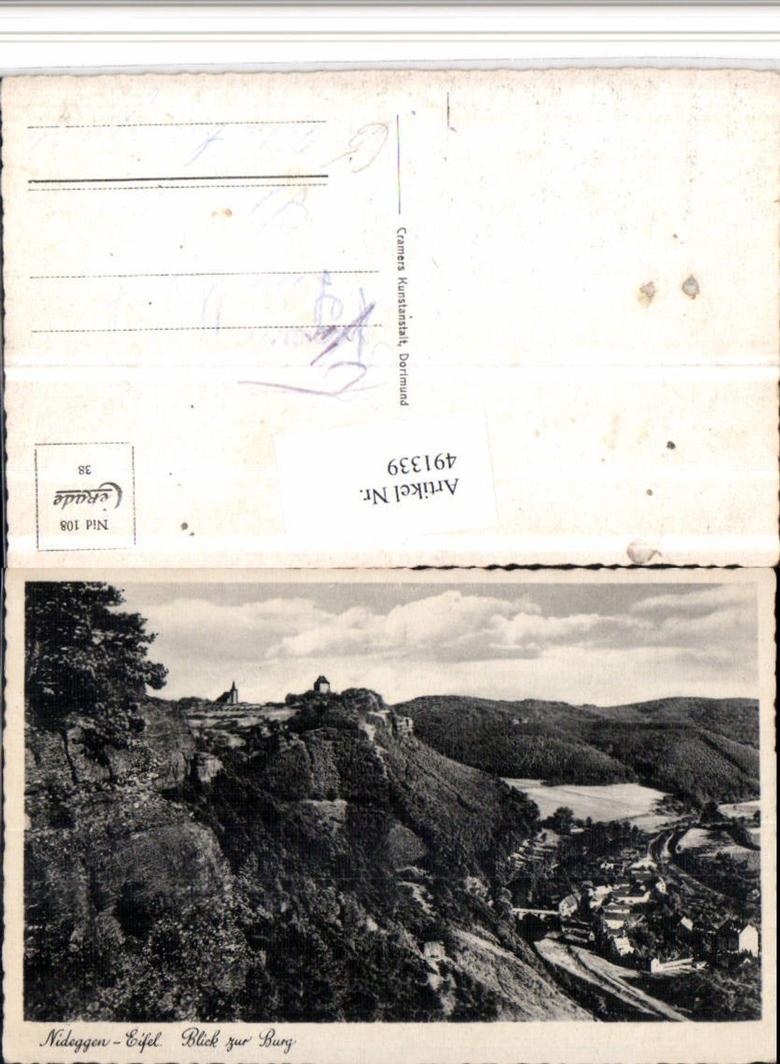 491339,Nideggen in d. Eifel Blick zur Burg