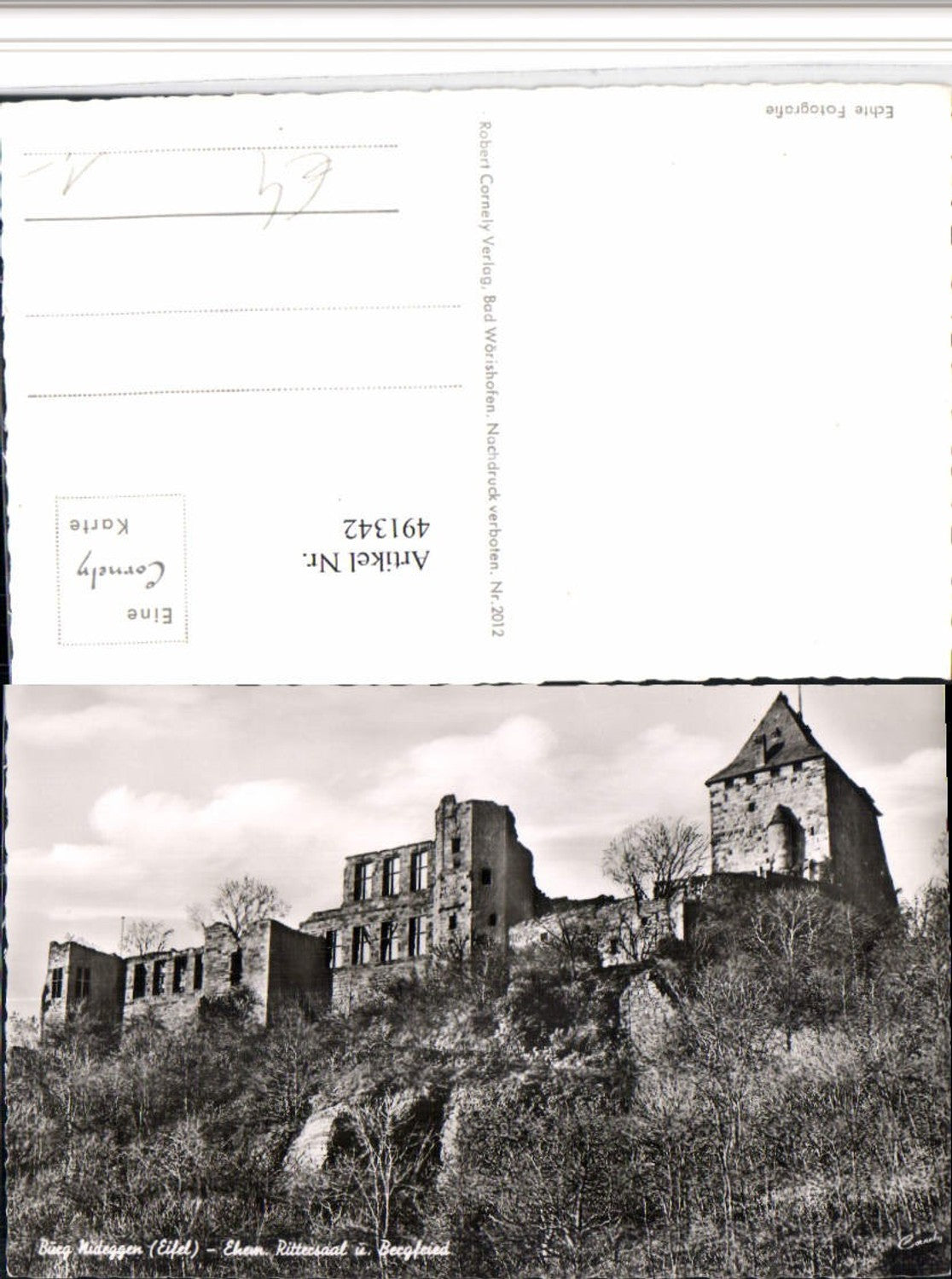 491342,Nideggen in d. Eifel Burg Rittersaal u. Bergfried