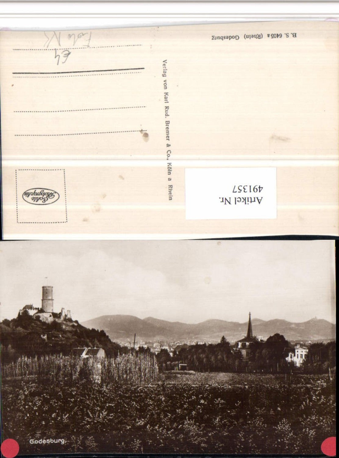 491357,Foto AK Bonn am Rhein Godesburg Burg