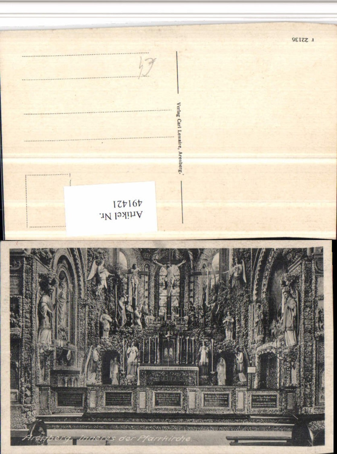 491421,Koblenz Arenberg Pfarrkirche Kirche Innenansicht