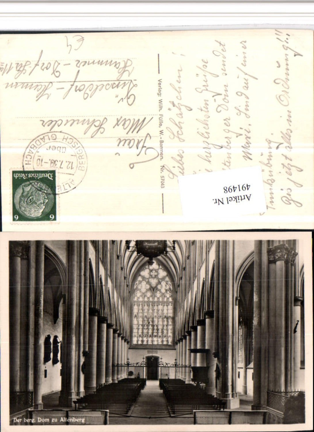 491498,Altenberg b. Odenthal Dom Kirche Innenansicht