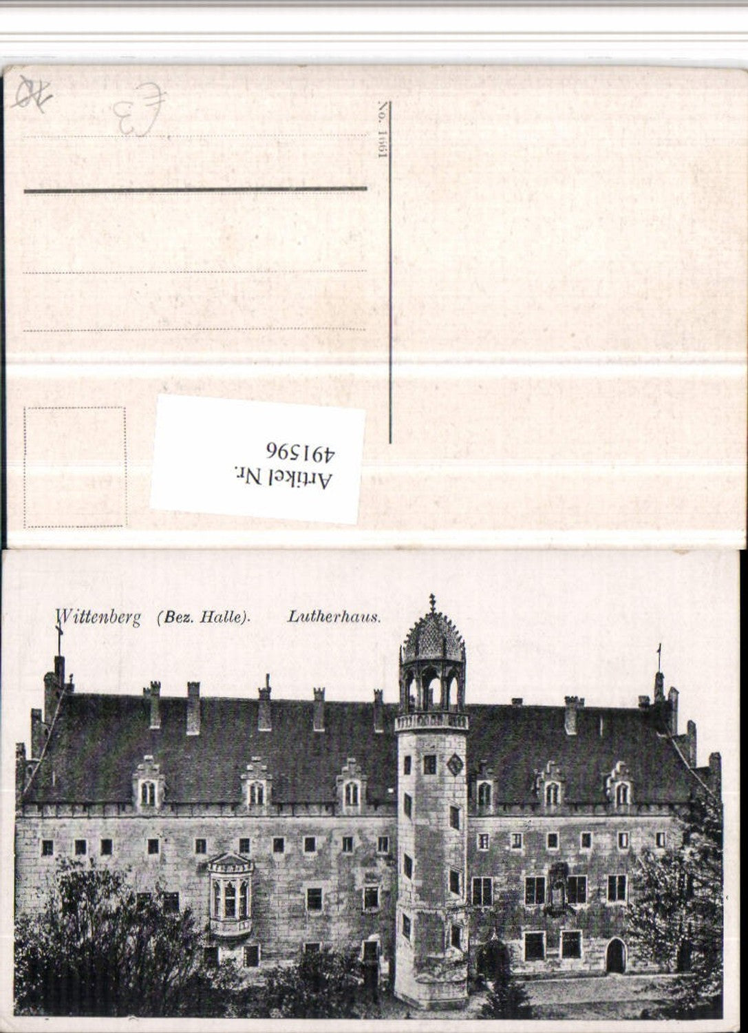491596,Wittenberg Lutherhaus Gebäude Turm