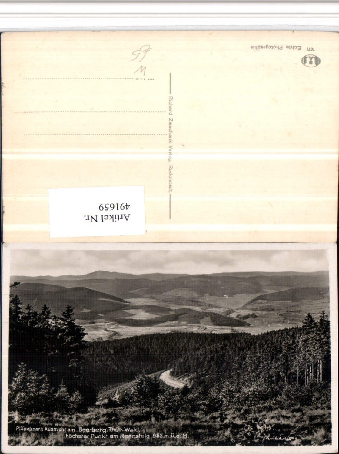 491659, Plänckner's View at Beerberg near Gehlberg