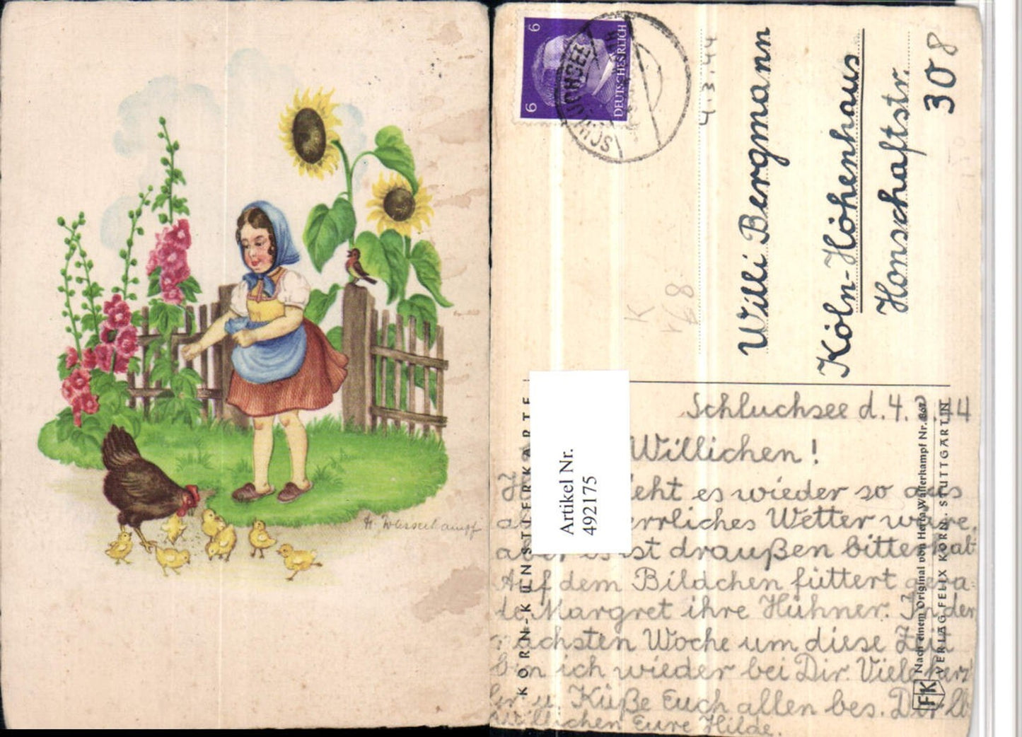 492175, Artist AK Herta Water Fight Girl Chicken Chick pub Felix Korn 867