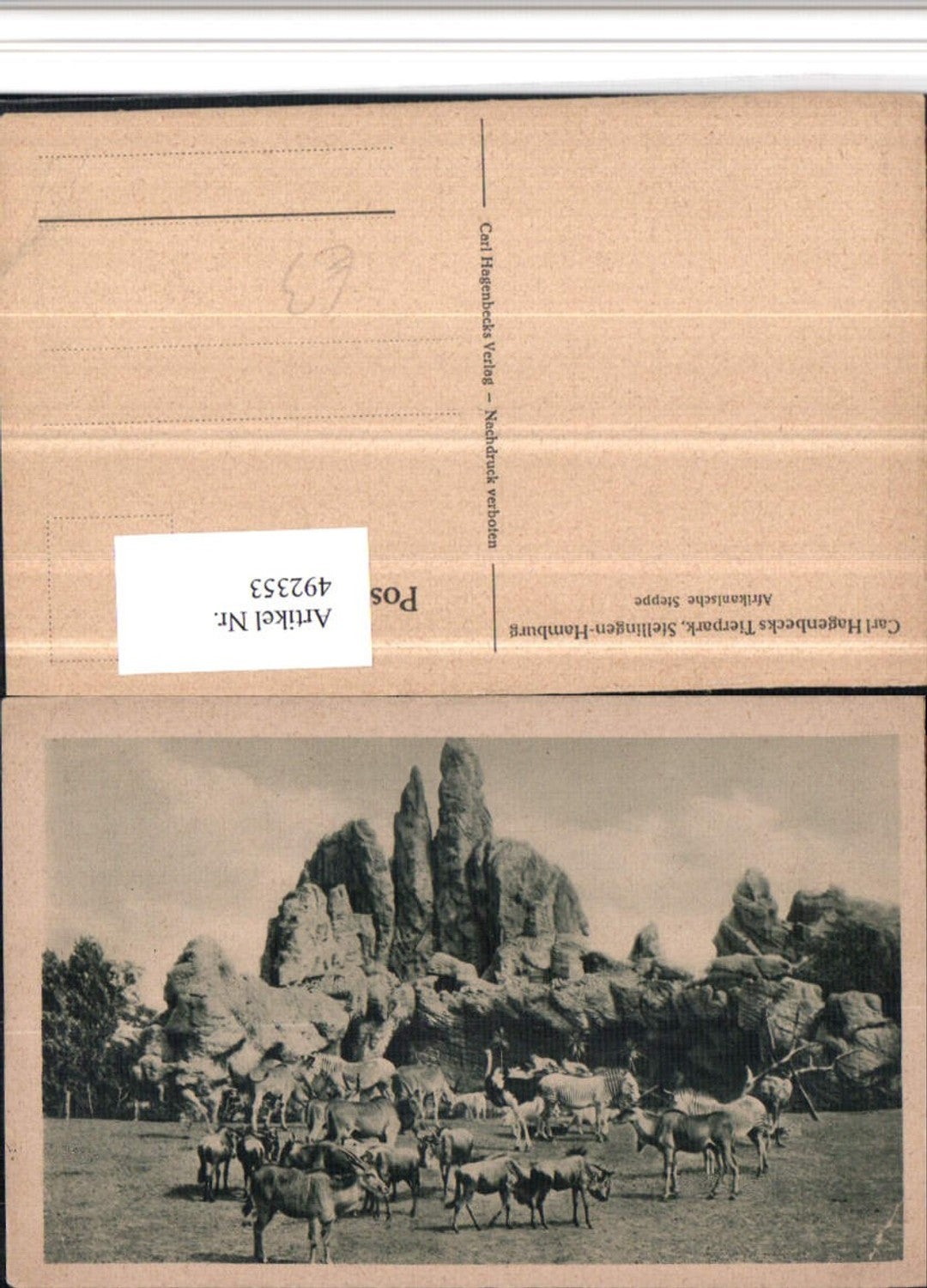 492353,Hamburg Stellingen Carl Hagenbecks Tierpark Afrikanische Steppe Tiere