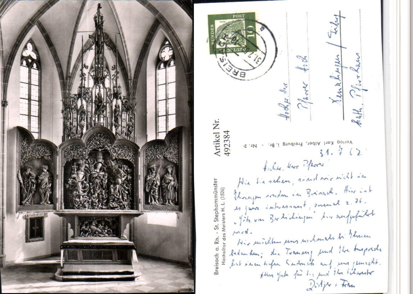 492384,Breisach am Rhein St. Stephansmünster Hochaltar Altar