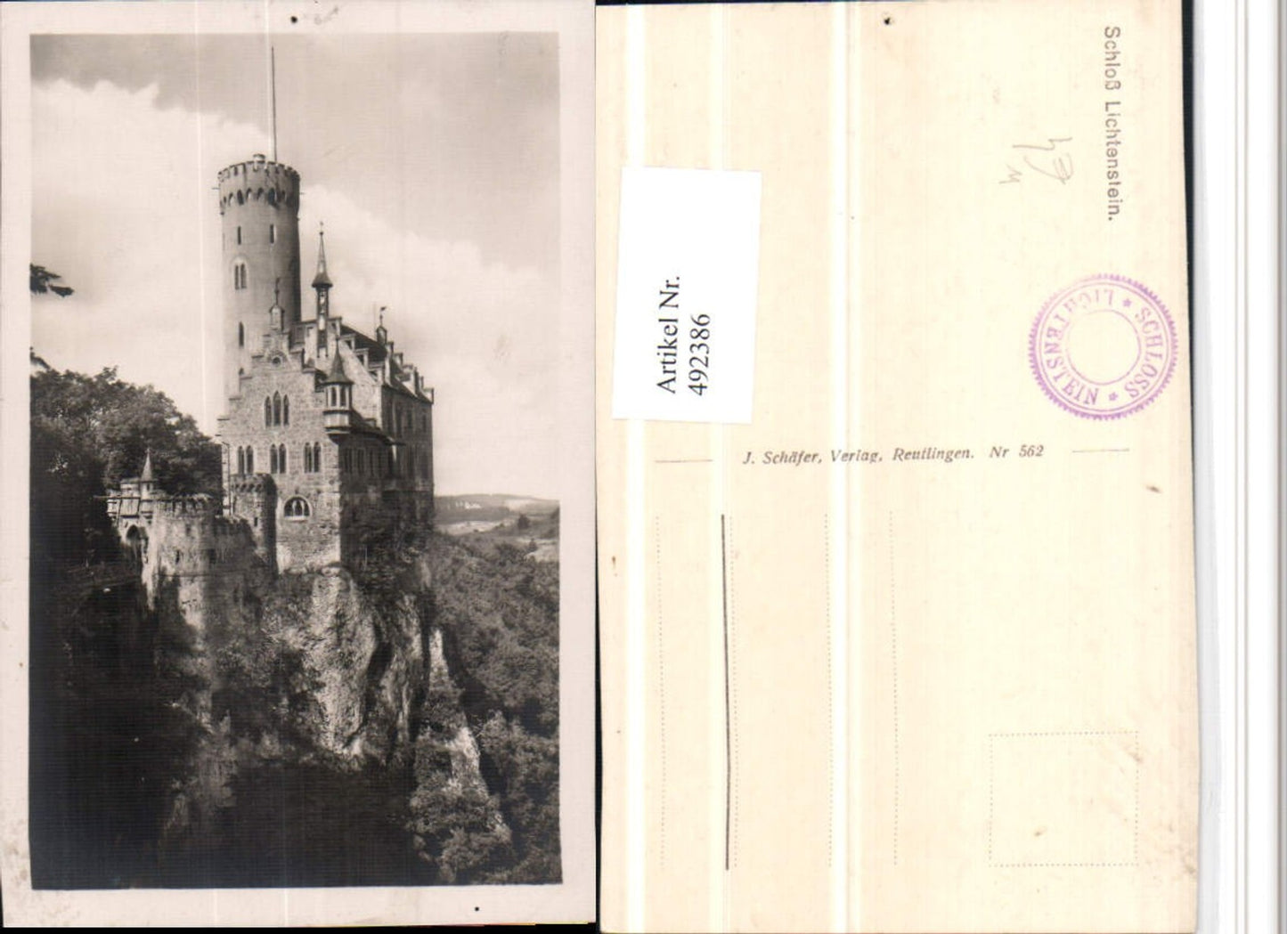 492386, Lichtenstein Castle near Honau