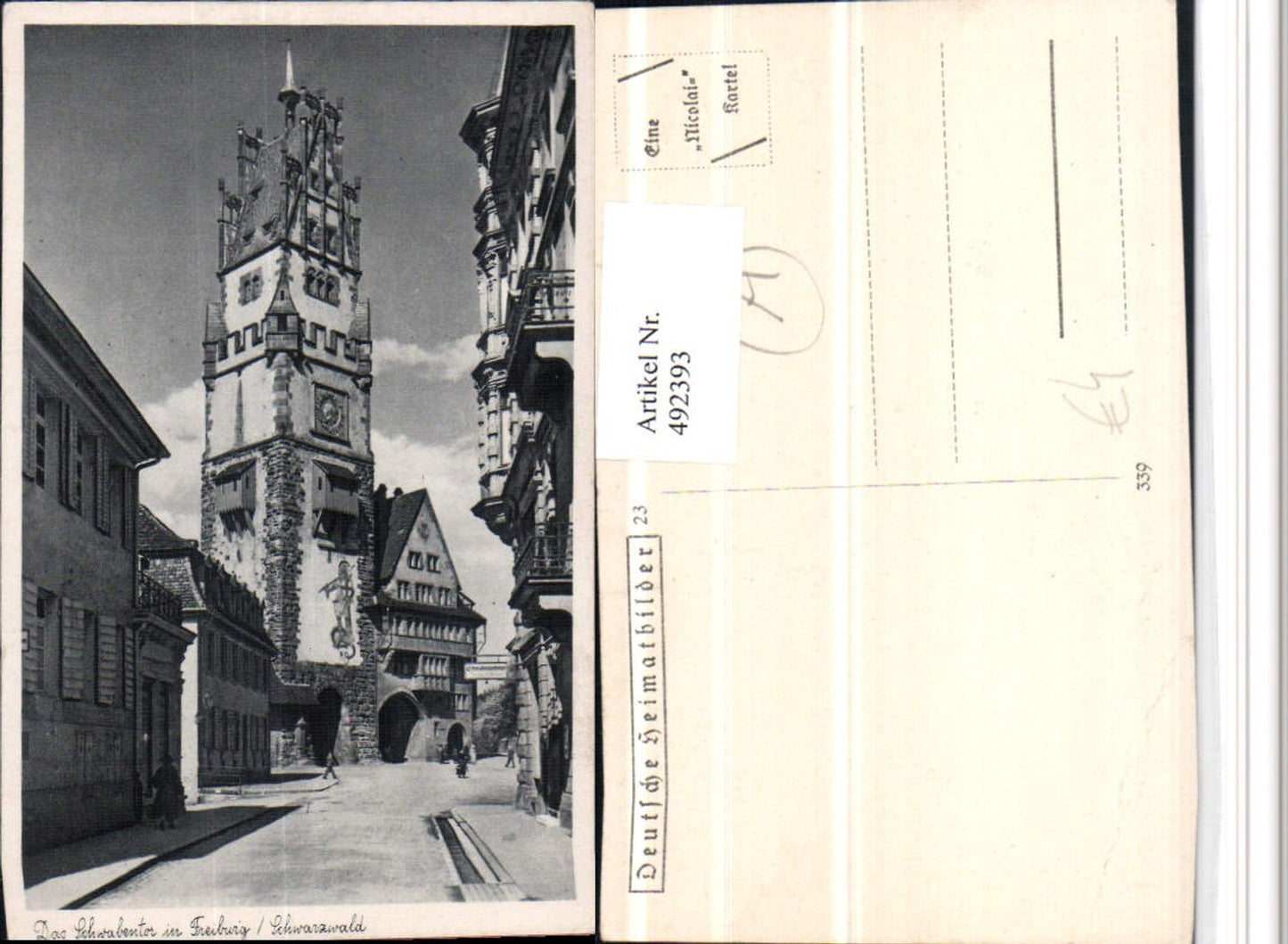 492393,Freiburg im Breisgau Schwabentor Tor Turm