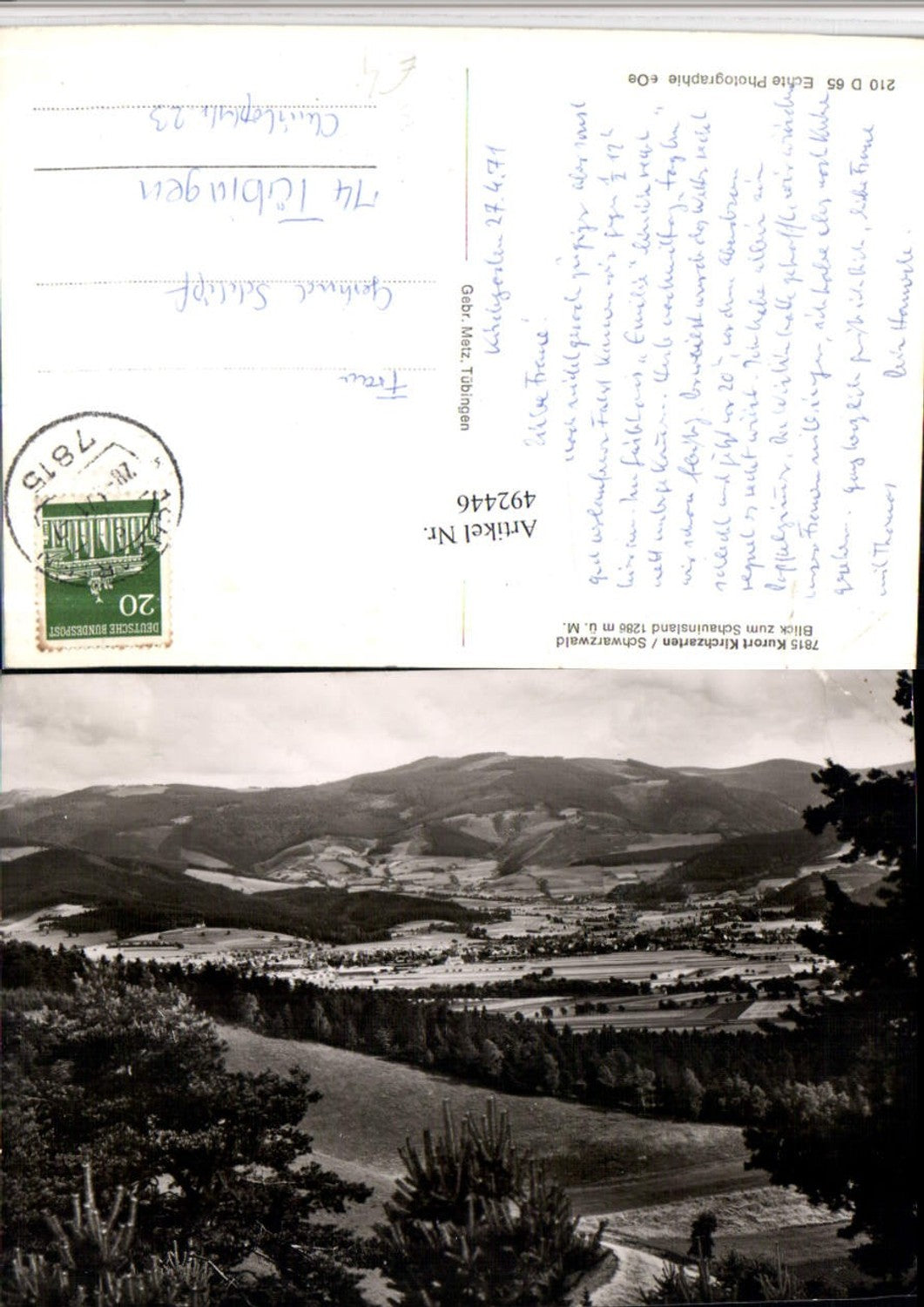 492446,Kirchzarten im Schwarzwald Blick zum Schauinsland