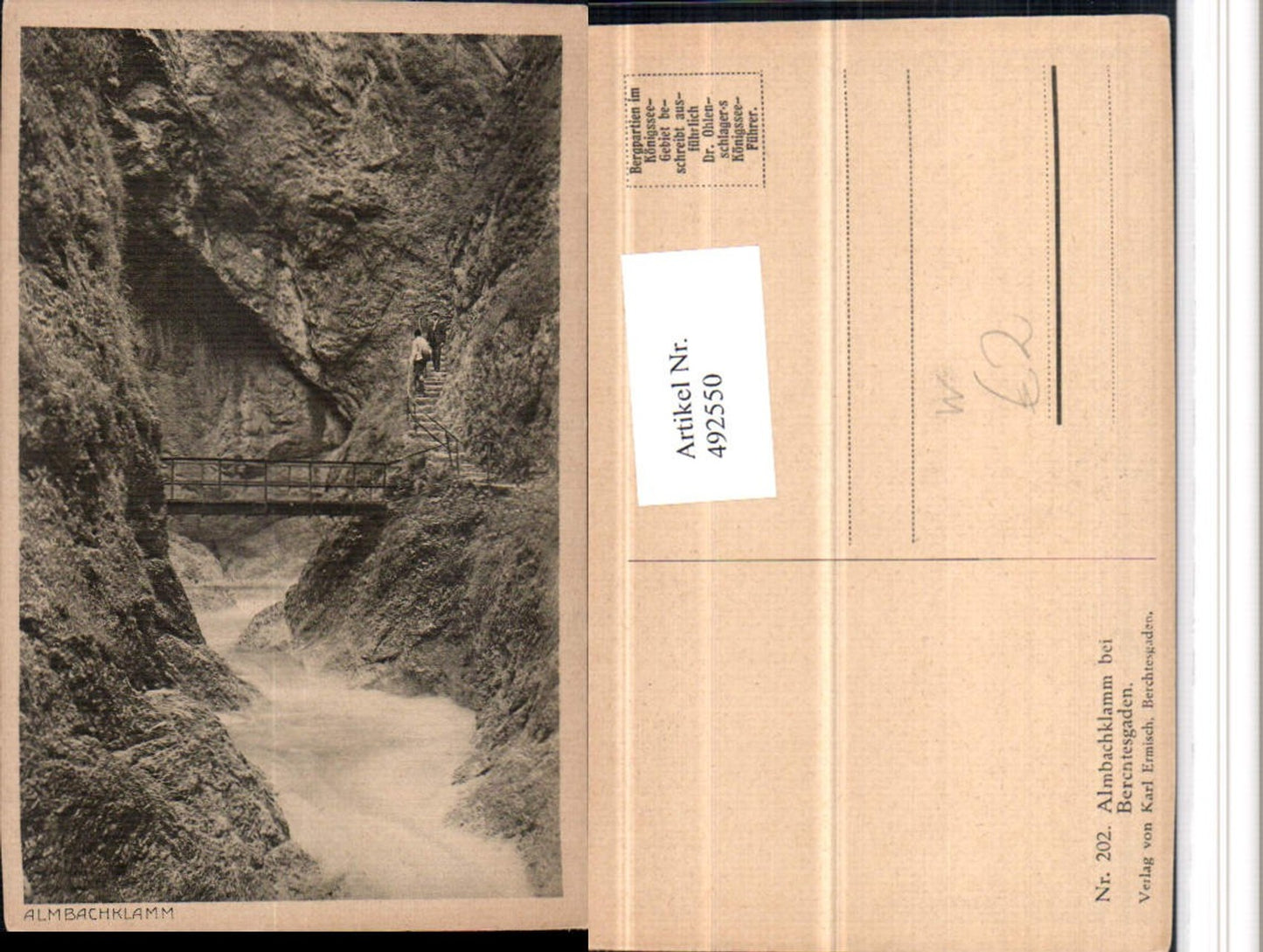 492550,Almbachklamm Klamm b. Berchtesgaden Brücke