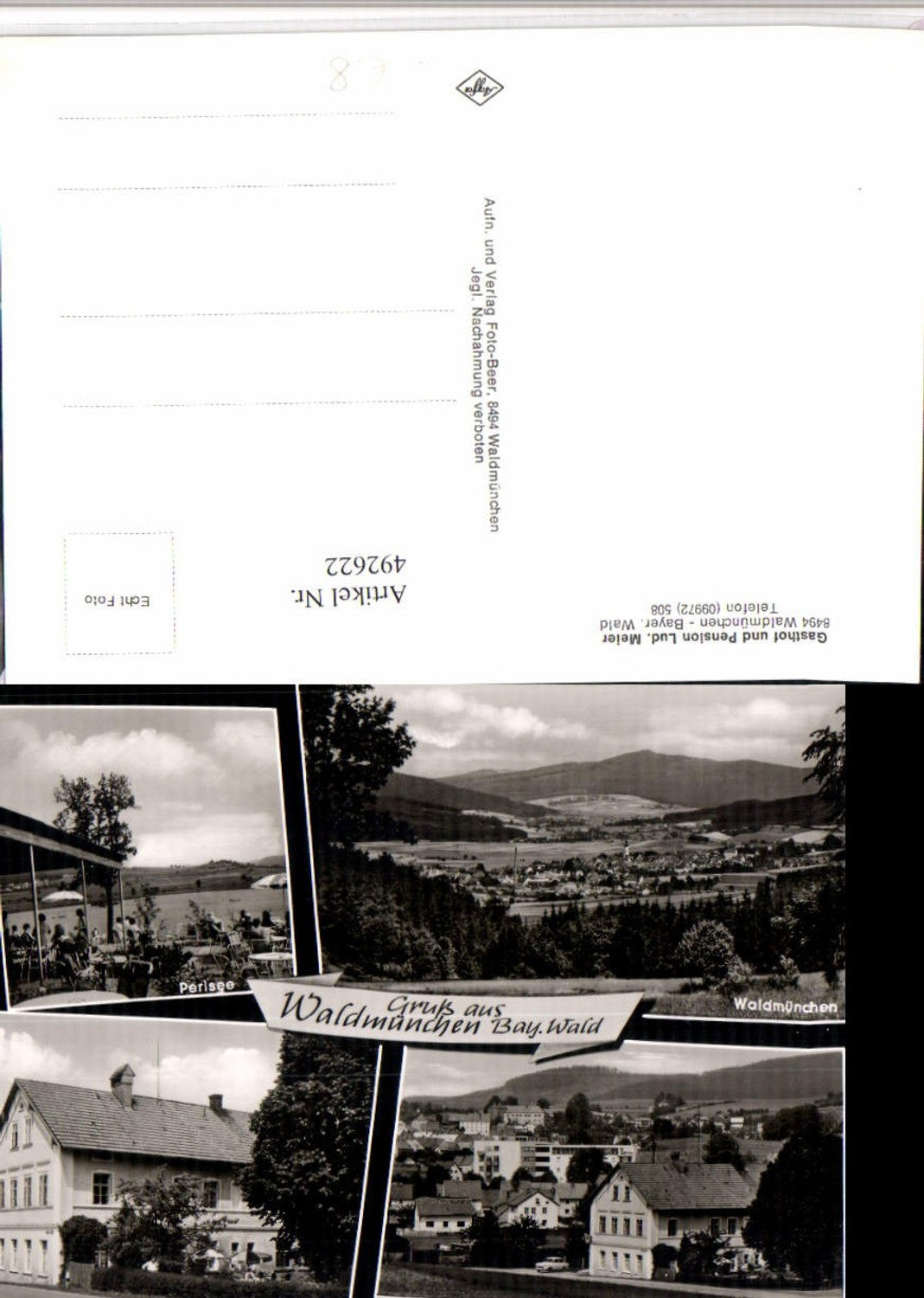 492622,Waldmünchen Totale Gasthof Meier Perlsee Mehrbildkarte