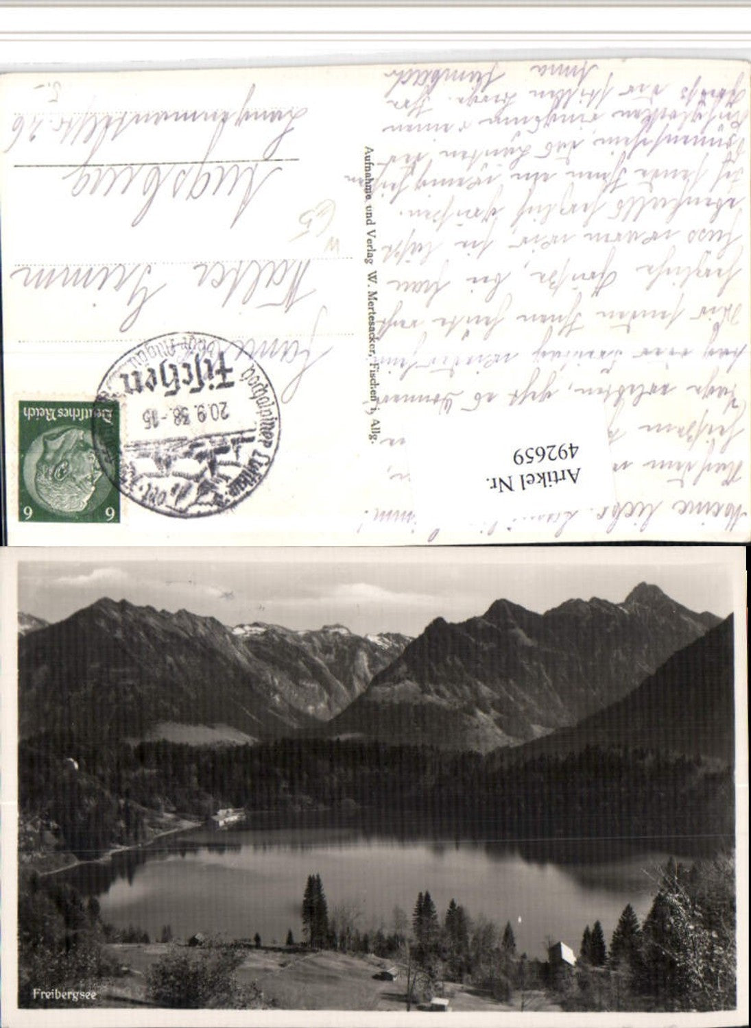 492659,Freibergsee See b. Oberstdorf Bergkulisse
