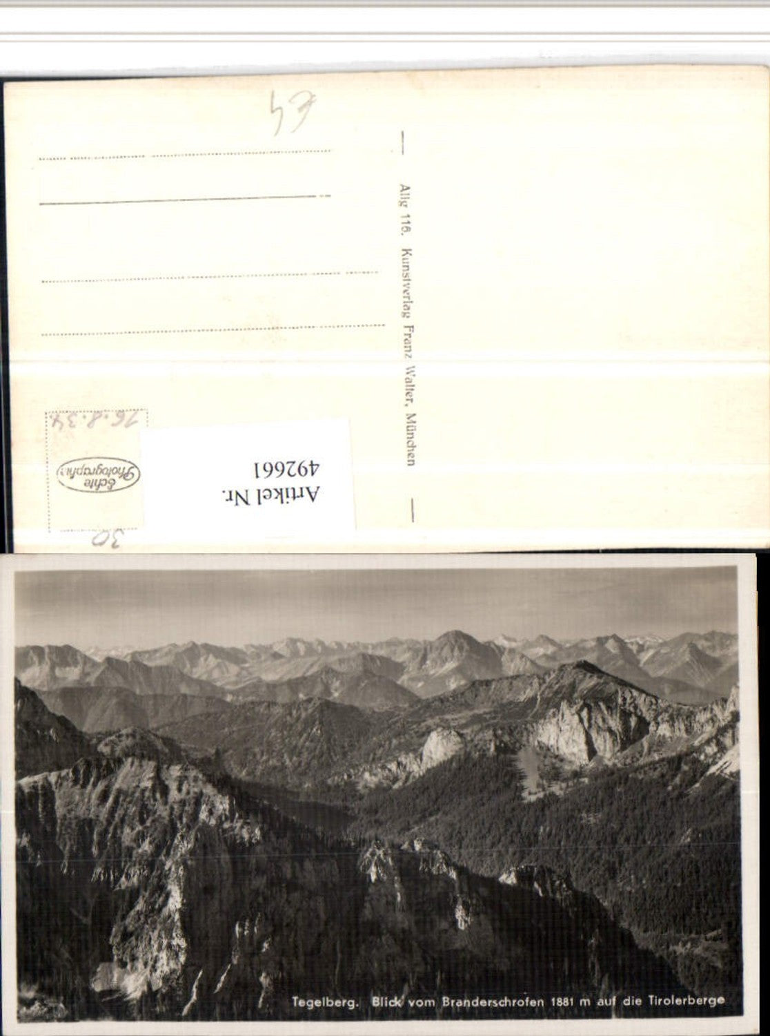 492661, Tegelberg near Schwangau, view from the Branderschrofen mountain scenery